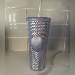 Starbucks Clear Studded Tumbler with Straw